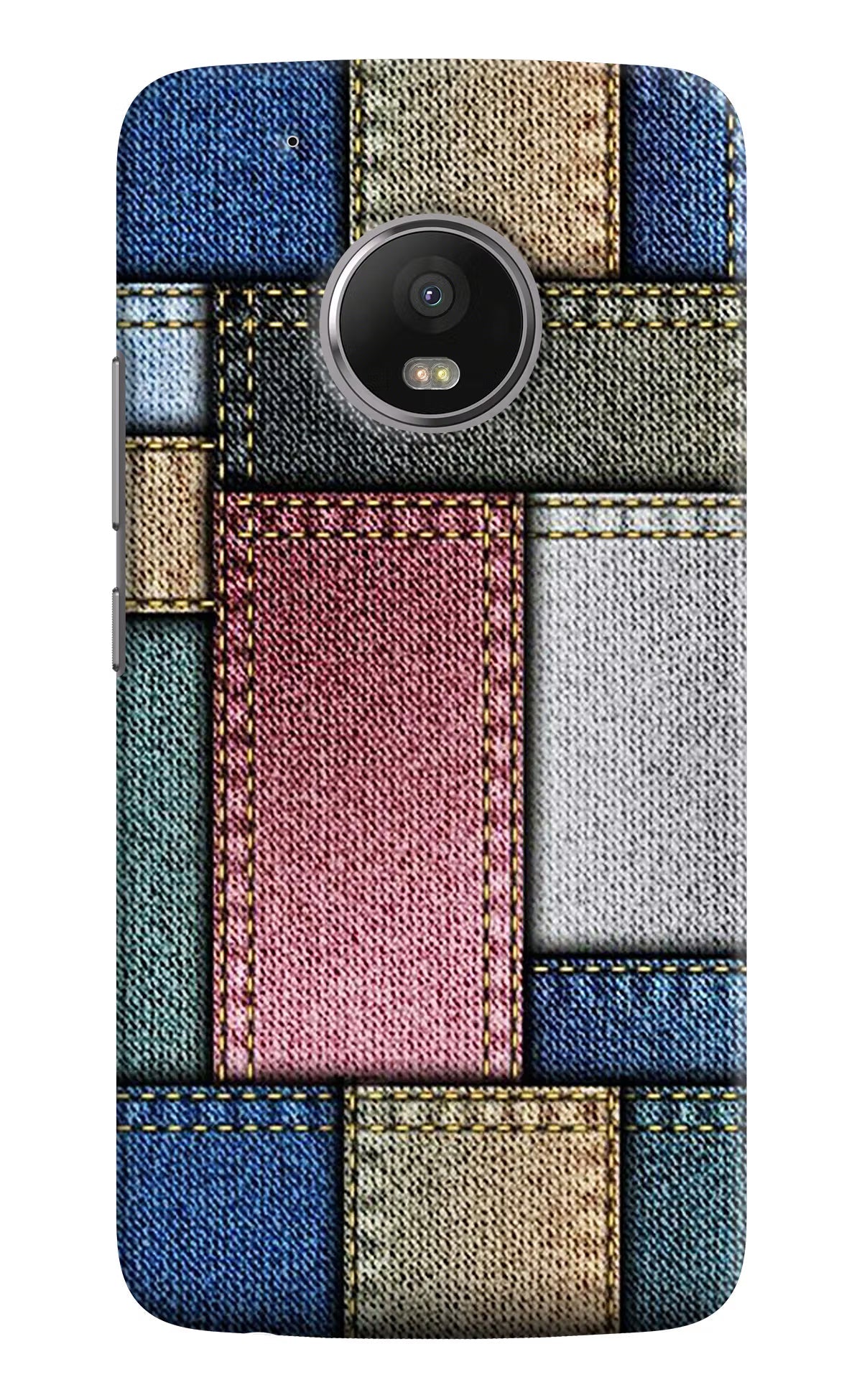 Moto G5 plus Multicolor Jeans Cover by Casekaro