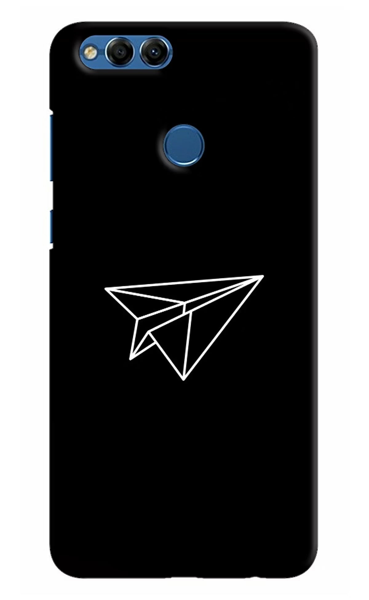 Paper Plane White Honor 7X Hard Case Back Cover by Casekaro