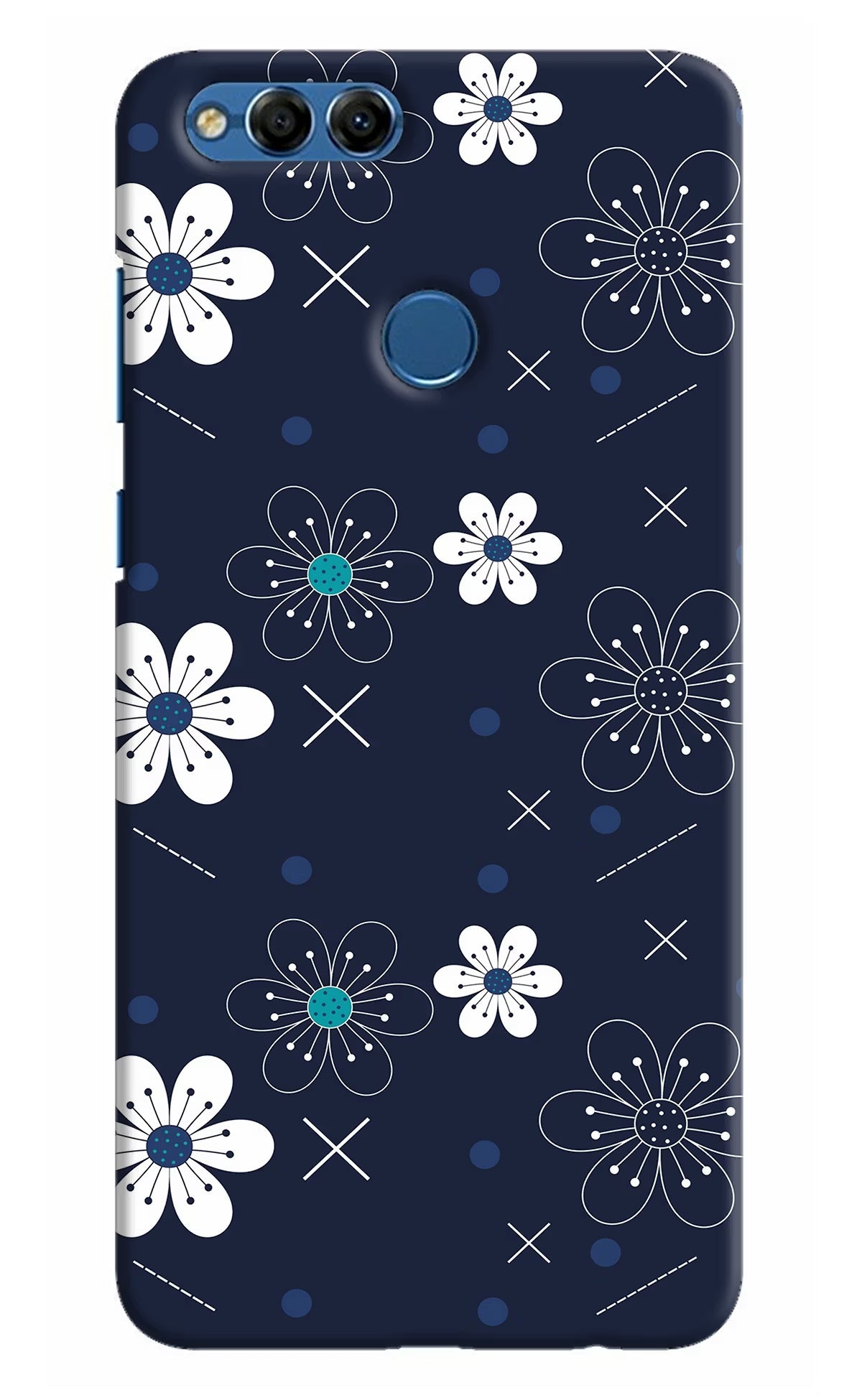 Flowers Honor 7X Hard Case Back Cover by Casekaro