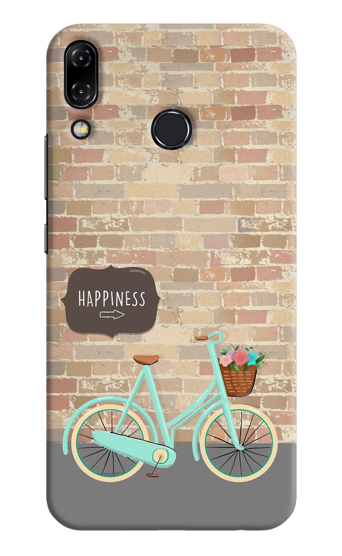 Happiness Artwork Asus Zenfone 5Z Hard Case Back Cover by Casekaro