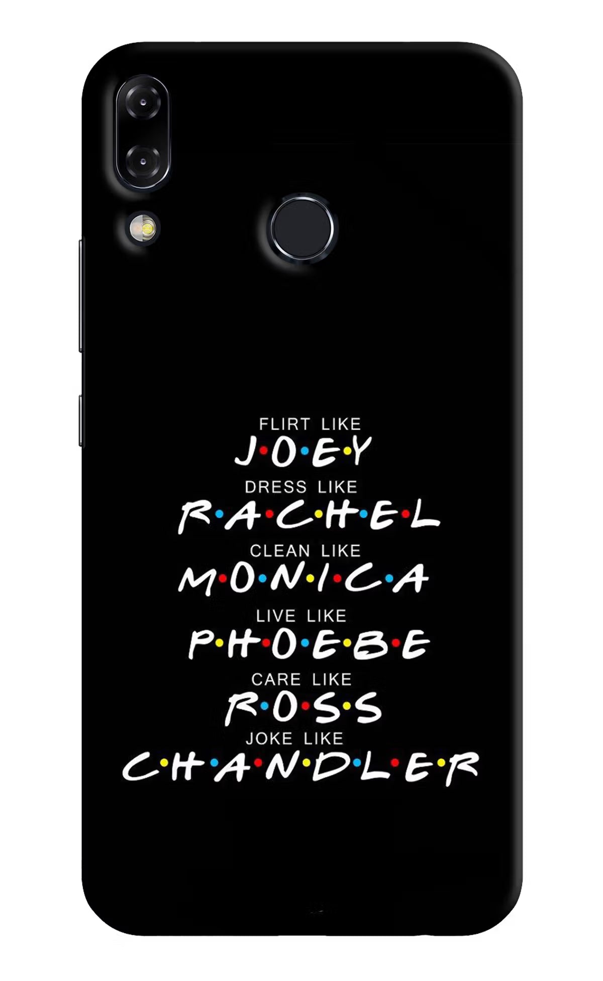 FRIENDS Character Asus Zenfone 5Z Hard Case Back Cover by Casekaro