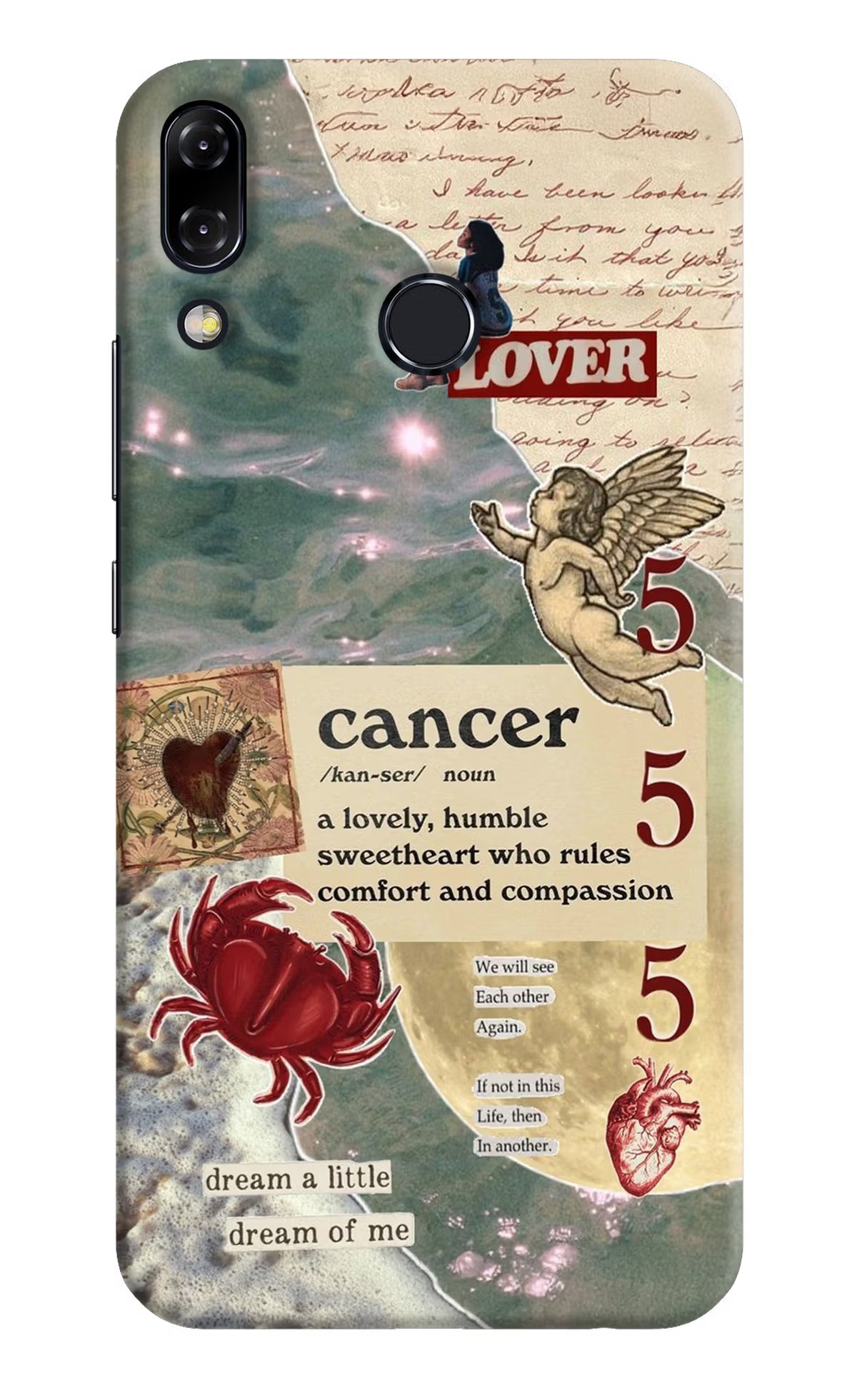 Cancer Zodiac Asus Zenfone 5Z Hard Case Back Cover by Casekaro