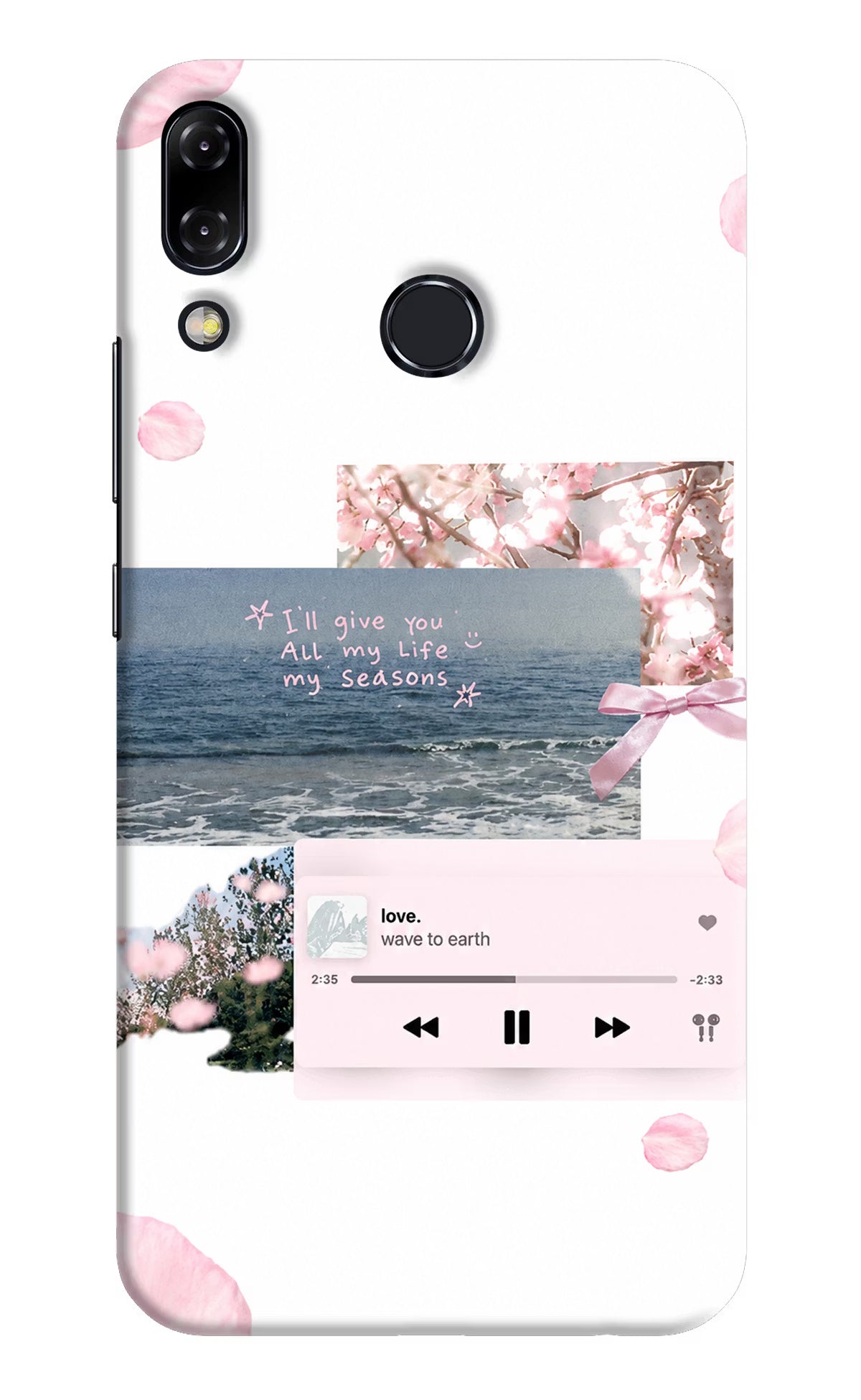 Wave to earth Asus Zenfone 5Z Hard Case Back Cover by Casekaro