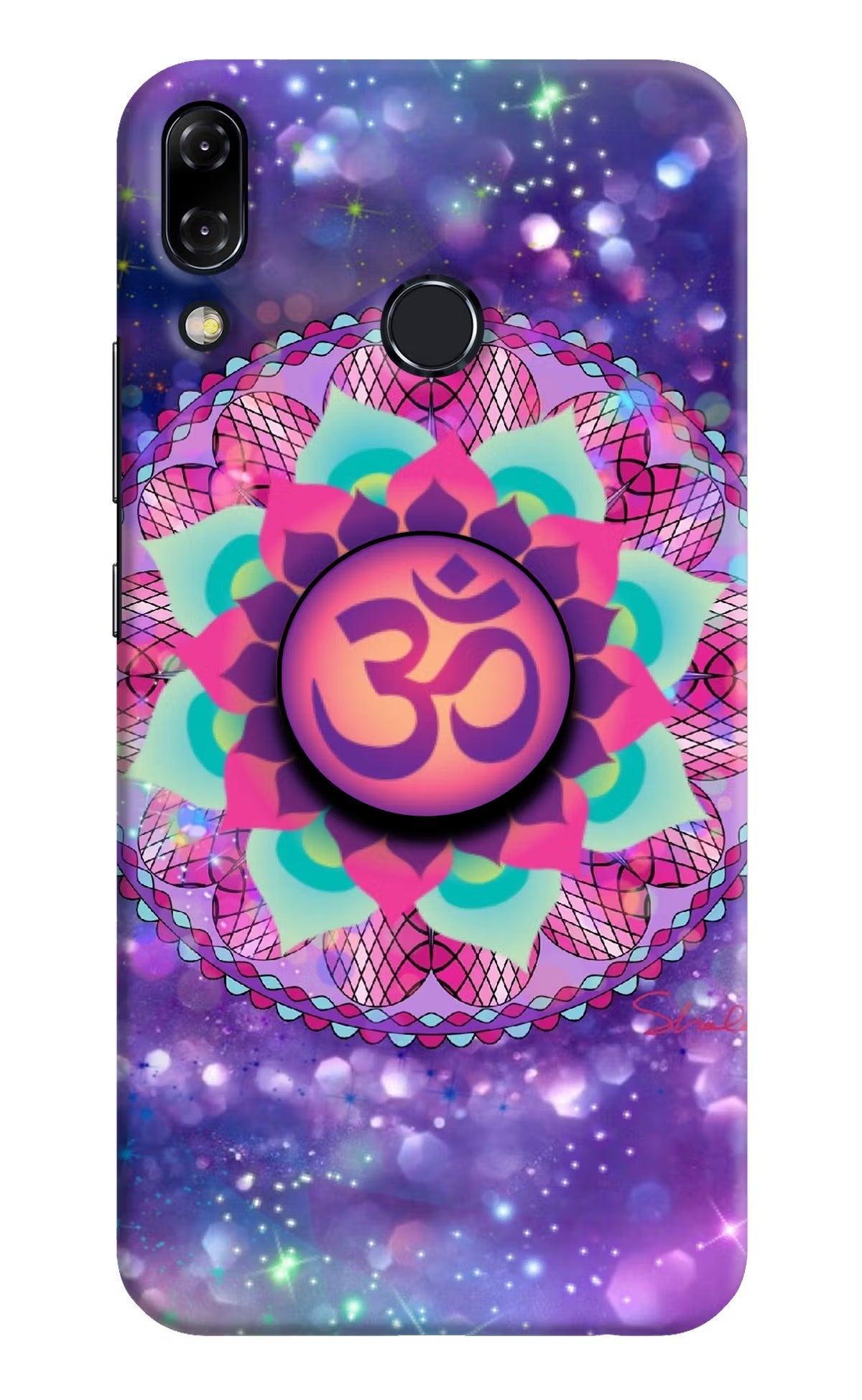 Om Purple Asus Zenfone 5Z Pop Case by Casekaro