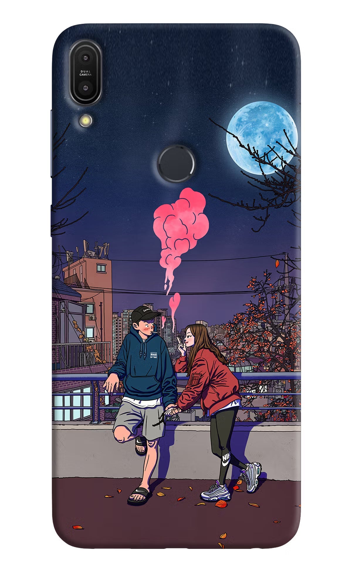 Chilling Couple Asus Zenfone Max Pro M1 Hard Case Back Cover by Casekaro