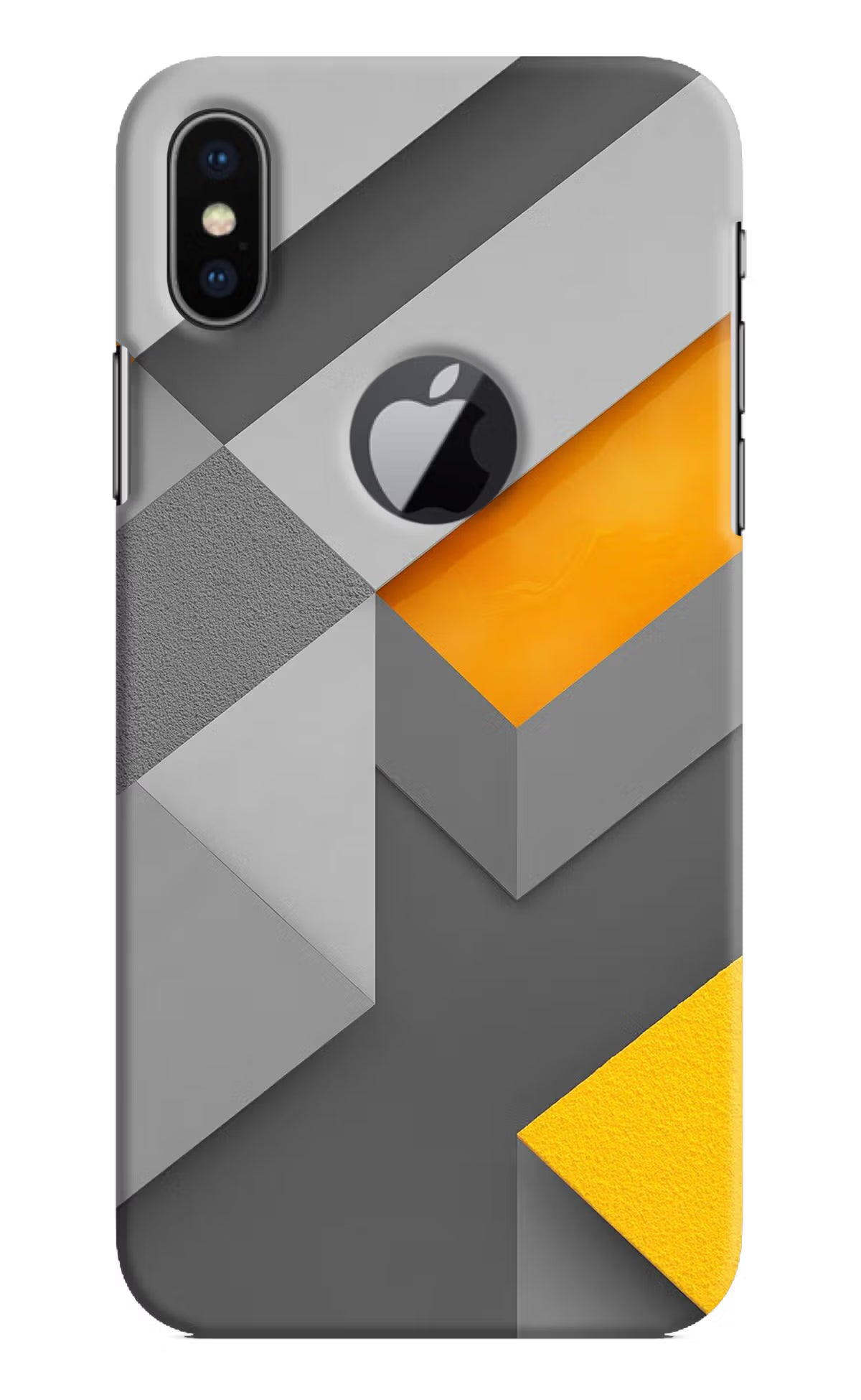 Abstract iPhone X Logocut Hard Case Back Cover by Casekaro