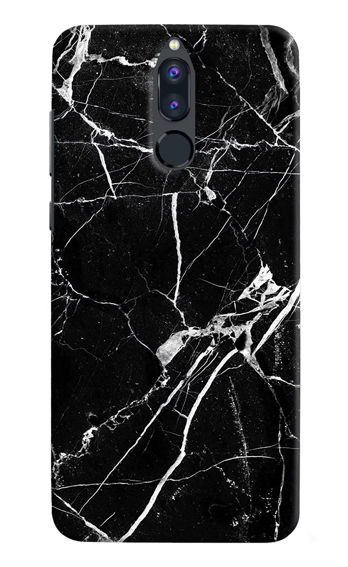 Black Marble Pattern Honor 9i Hard Case Back Cover by Casekaro