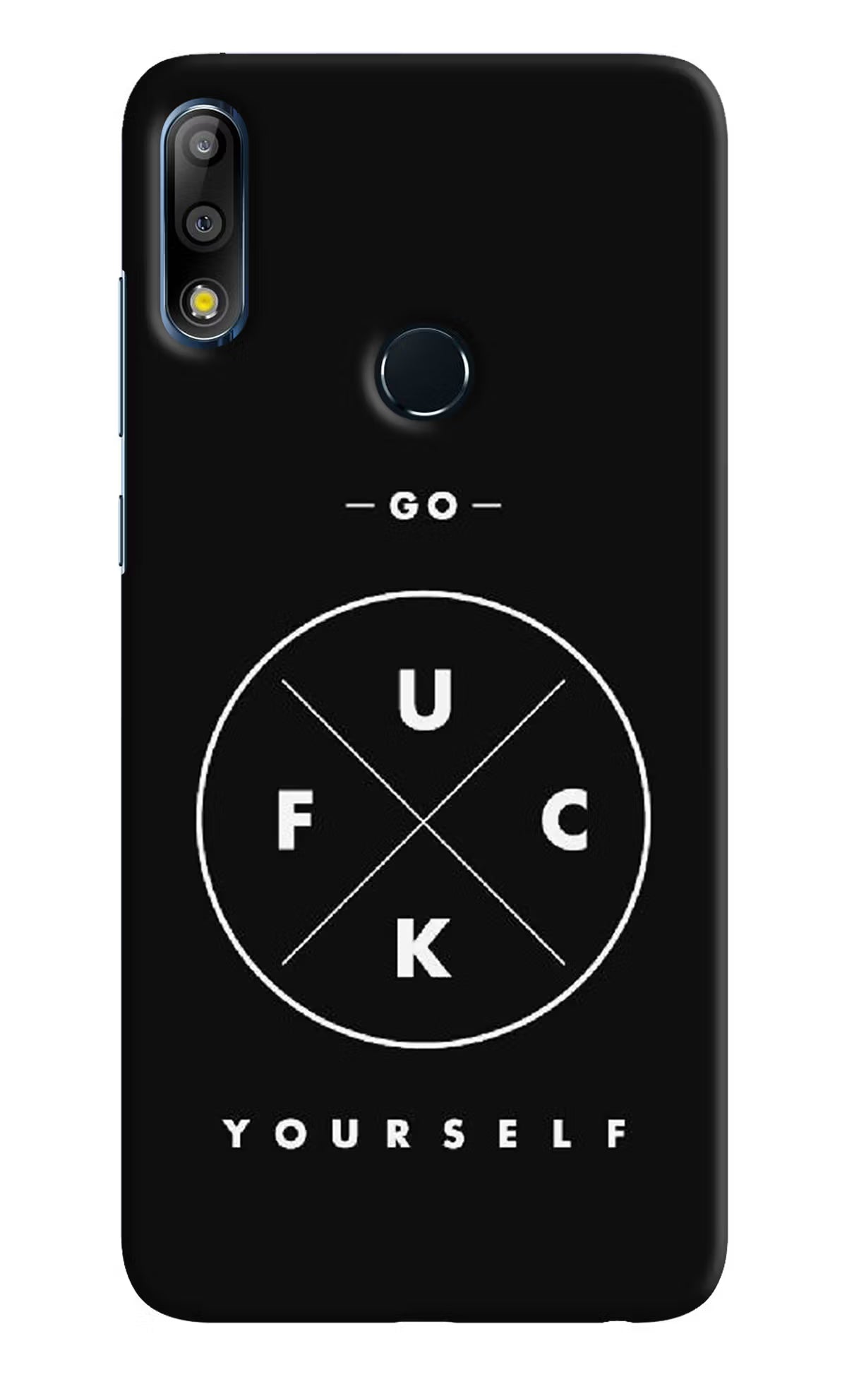 Go Fuck Yourself Asus Zenfone Max Pro M2 Hard Case Back Cover by Casekaro