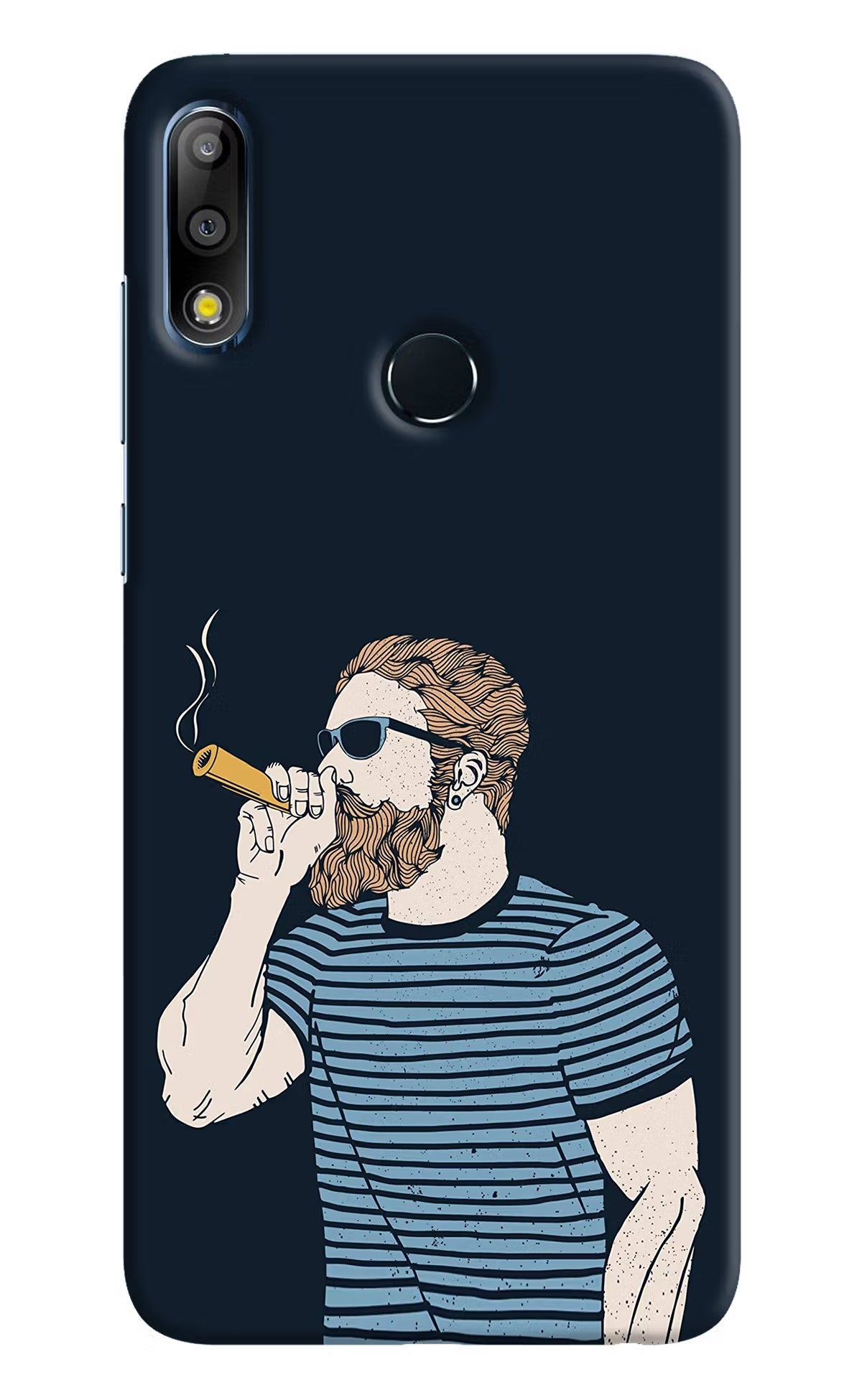 Smoking Asus Zenfone Max Pro M2 Hard Case Back Cover by Casekaro