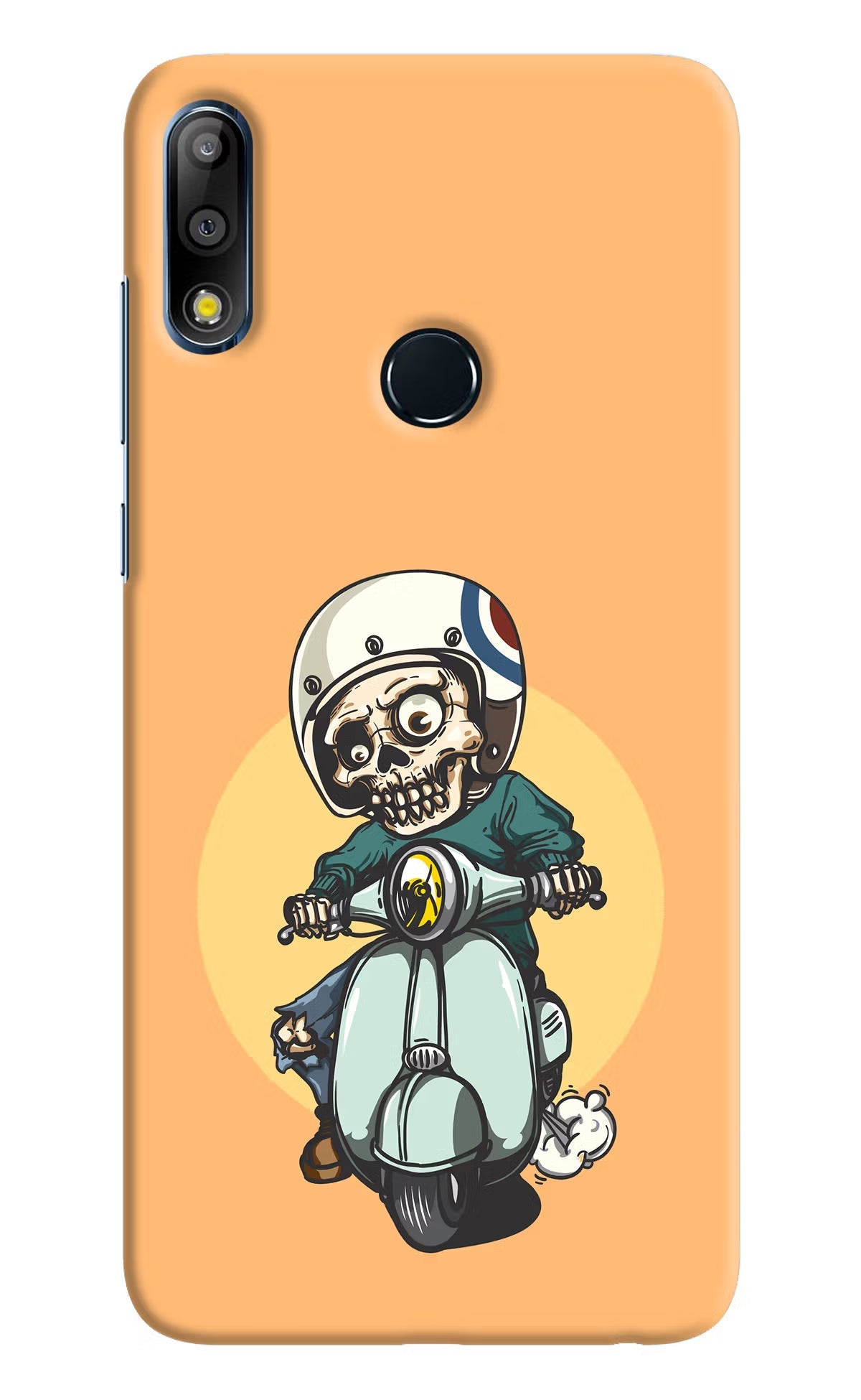 Undead Biker Asus Zenfone Max Pro M2 Hard Case Back Cover by Casekaro