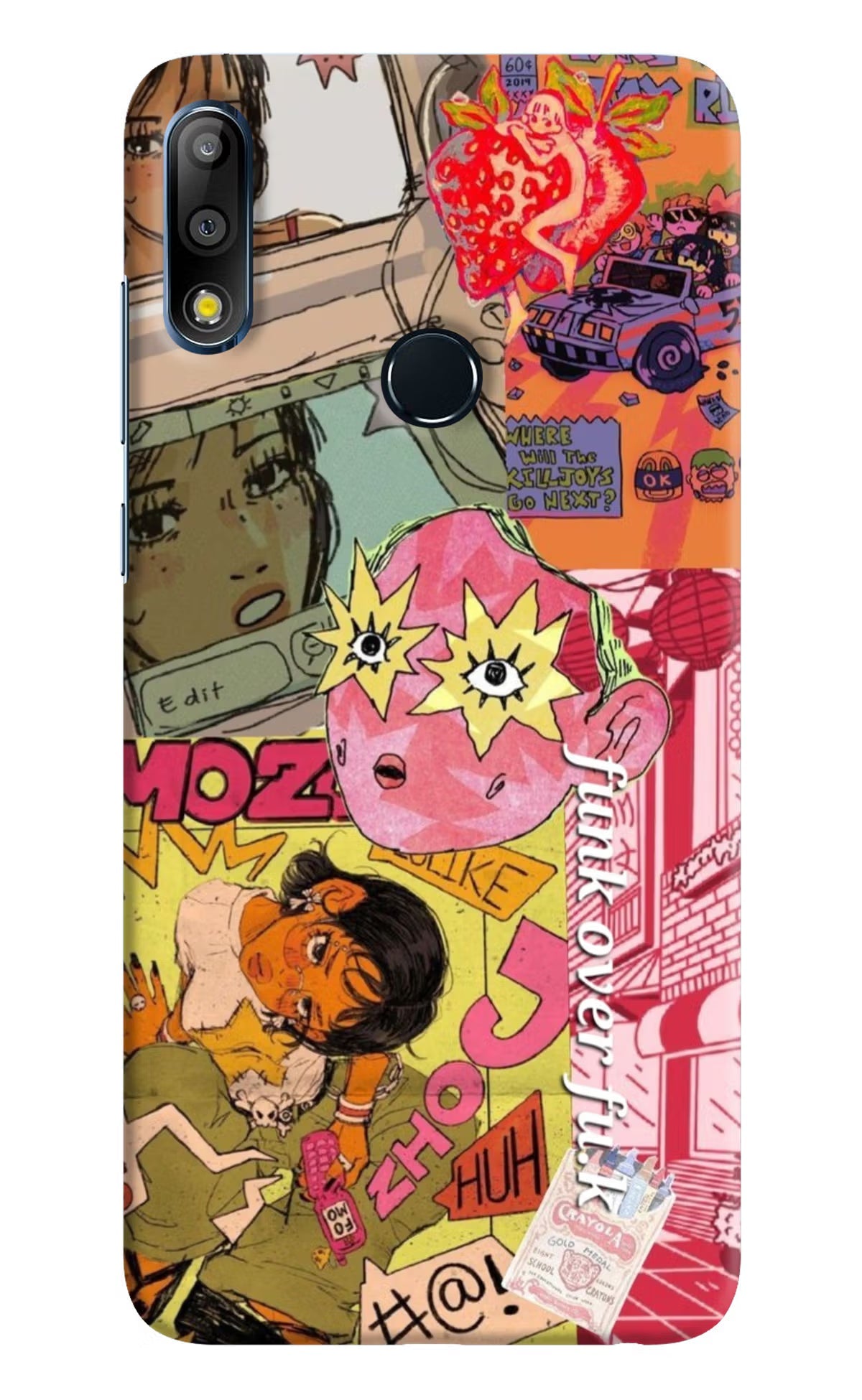 Funkover Asus Zenfone Max Pro M2 Hard Case Back Cover by Casekaro
