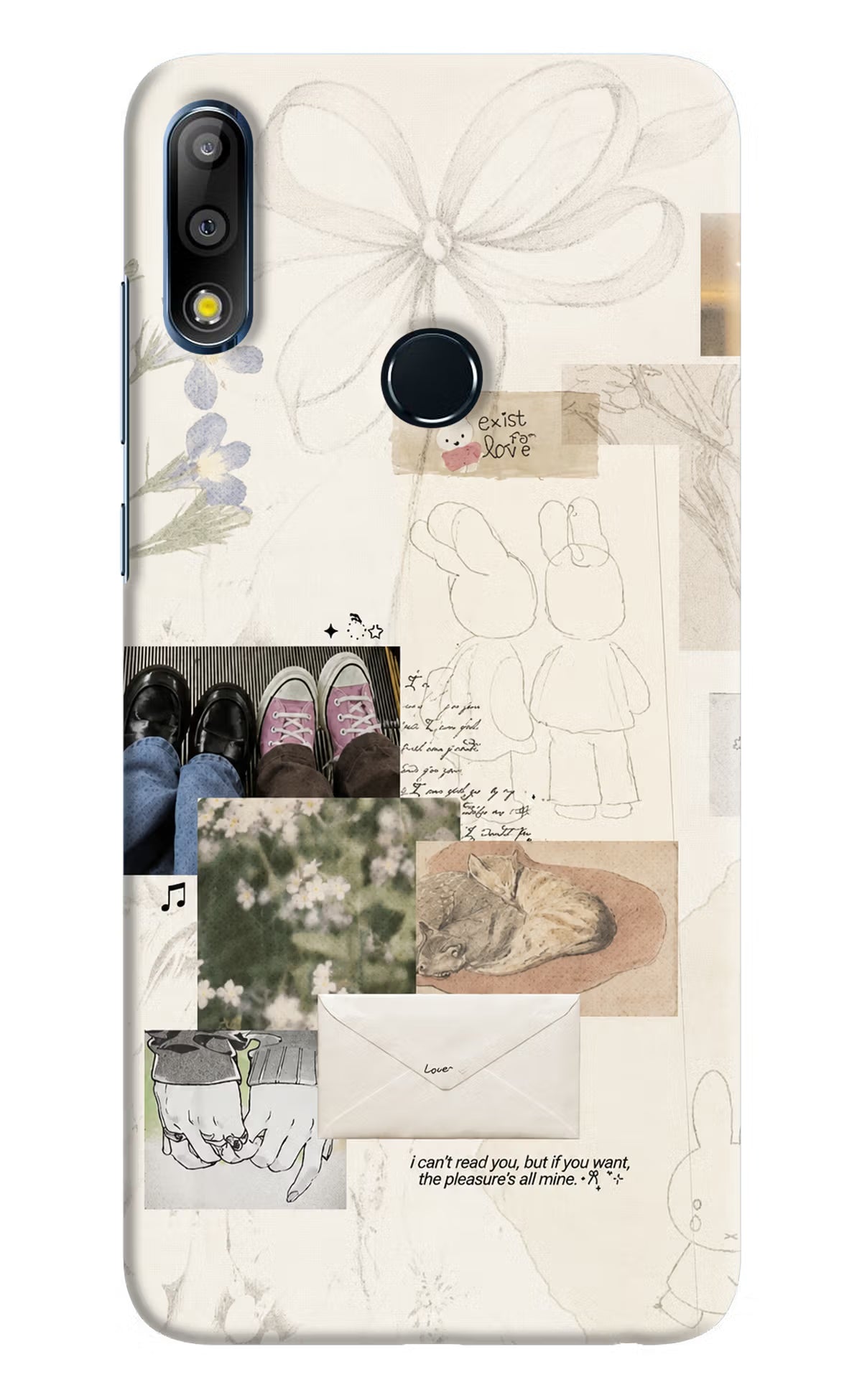 Soft Aesthetic Asus Zenfone Max Pro M2 Hard Case Back Cover by Casekaro