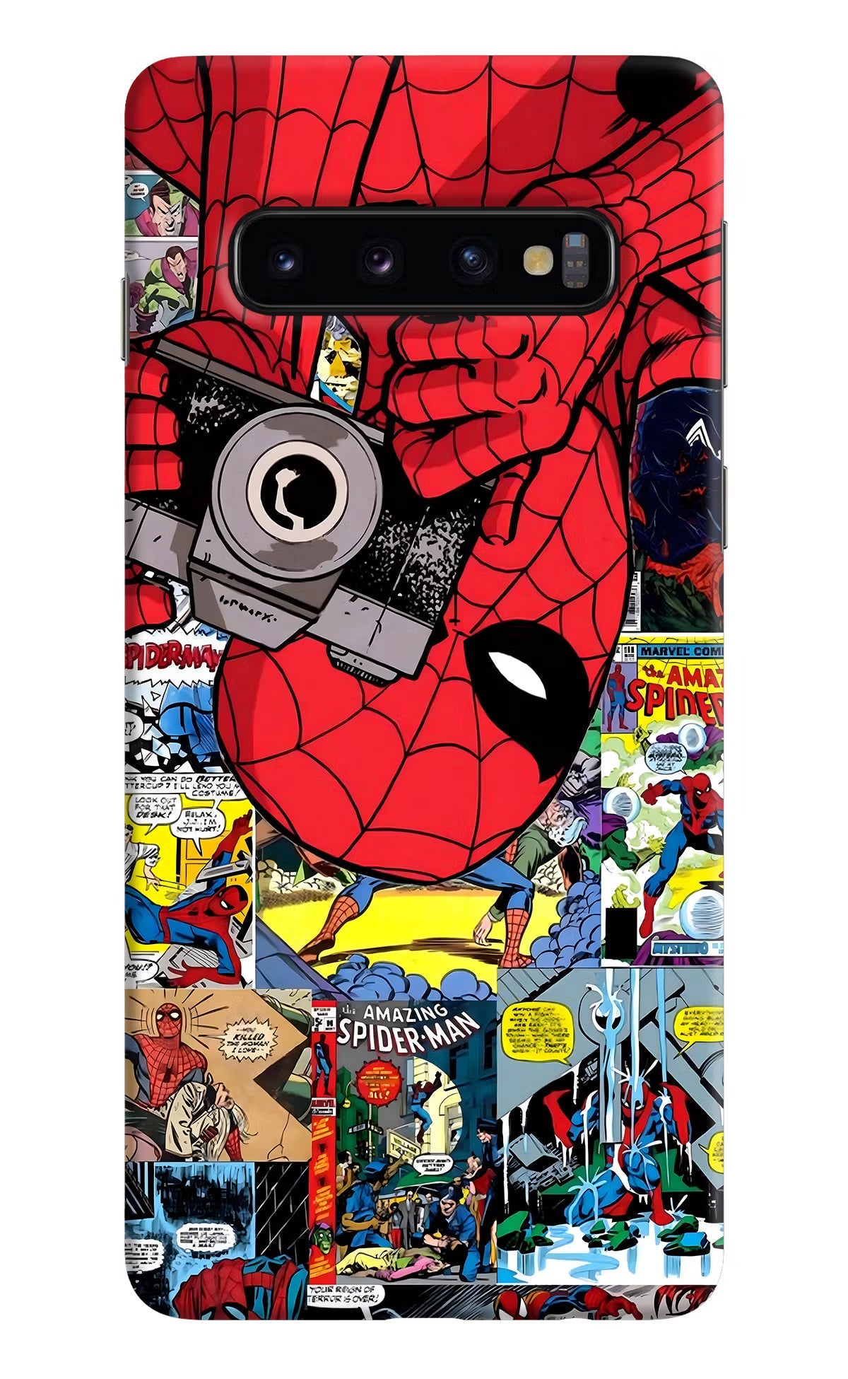 Spider Man Samsung S10 Hard Case Back Cover by Casekaro