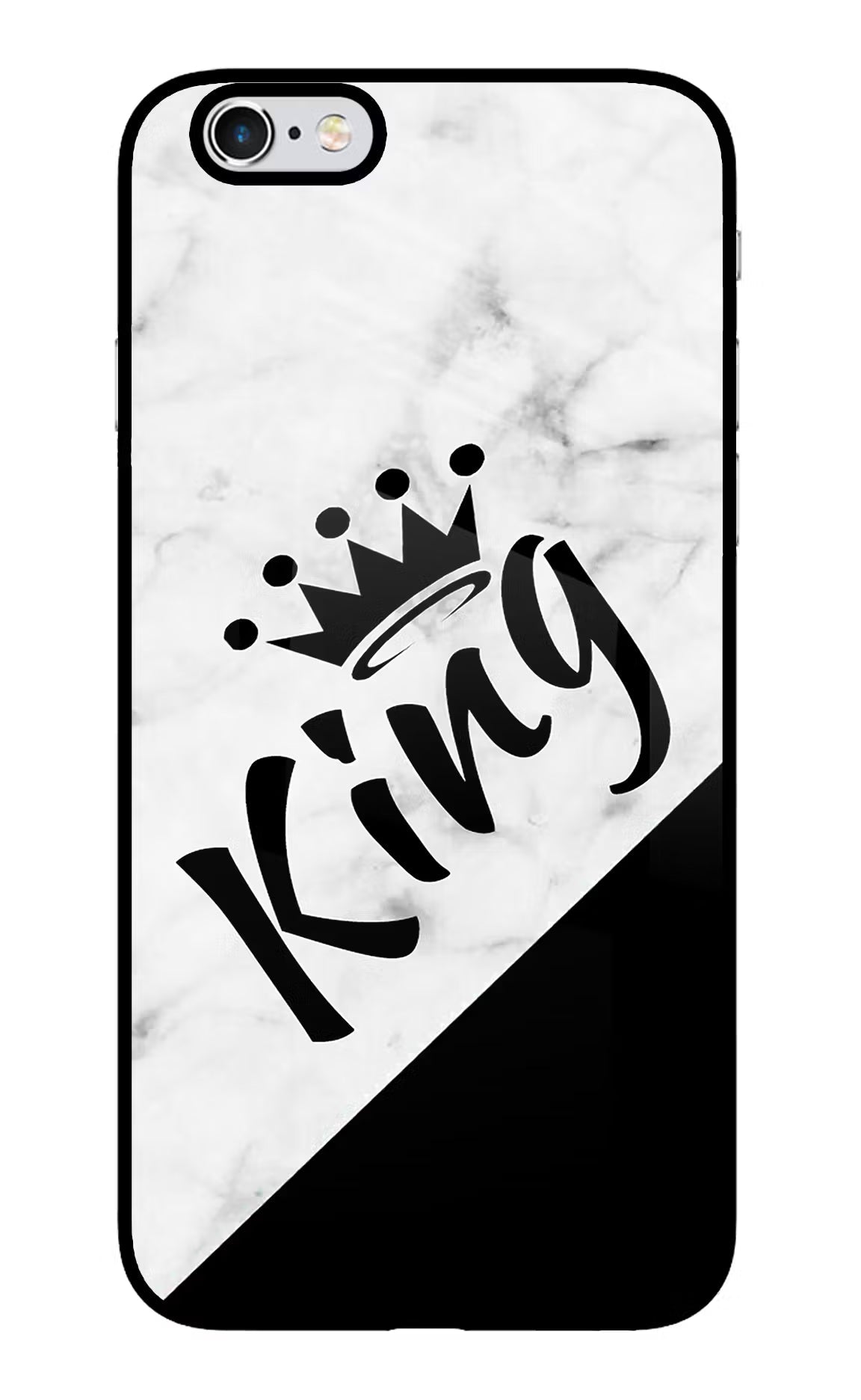 King iPhone 6 Plus/6s Plus Glass Case Back Cover by Casekaro