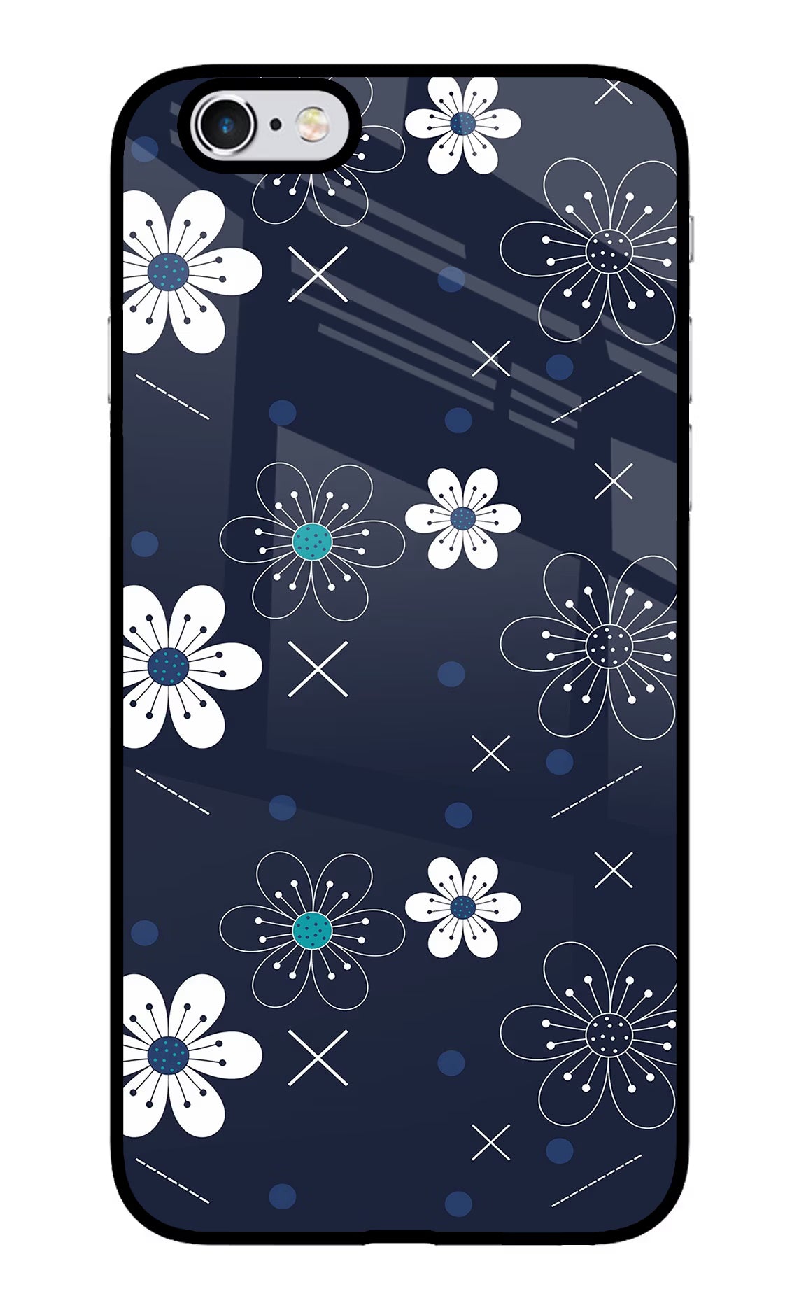 Flowers iPhone 6 Plus/6s Plus Glass Case Back Cover by Casekaro
