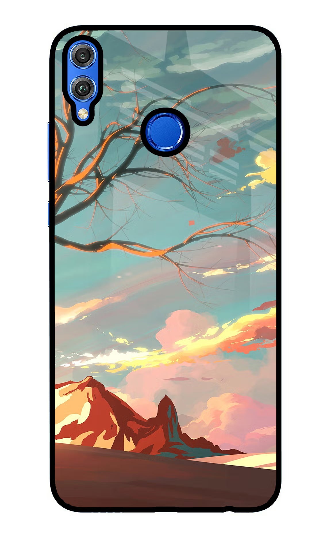Scenery Honor 8X Glass Case Back Cover by Casekaro