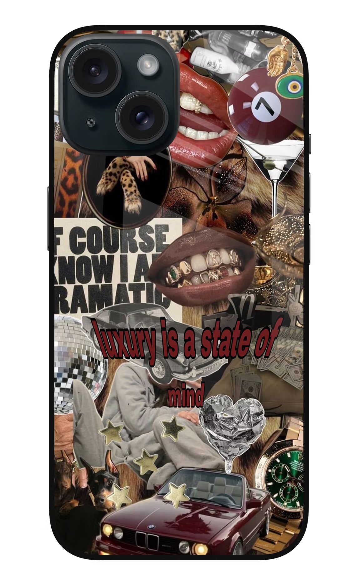 Luxury iPhone 15 Glass Case