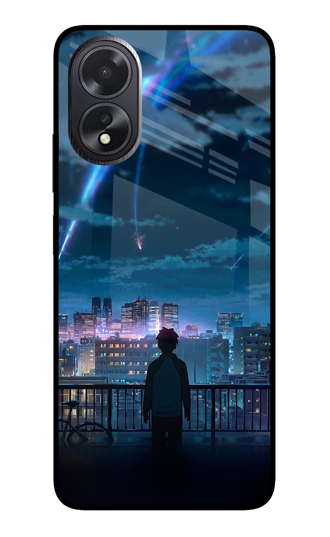 Anime Oppo A18/Oppo A38 Glass Case Back Cover by Casekaro