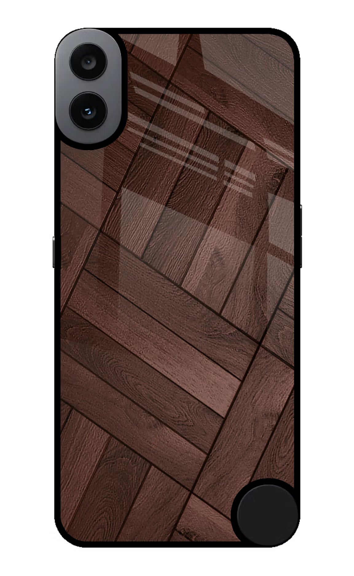 Wooden Texture Design CMF by Nothing Phone 1 Glass Case