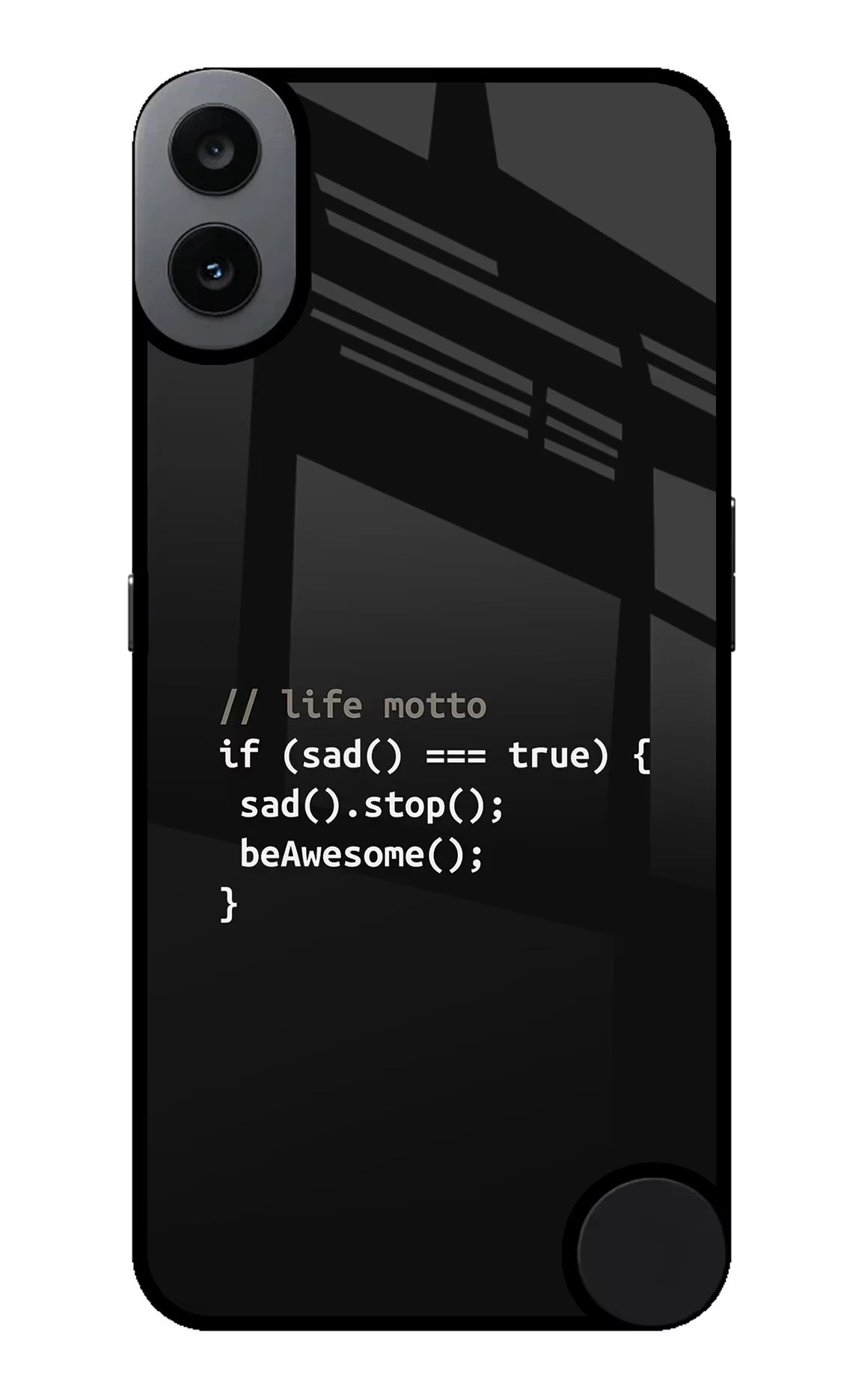 Life Motto Code CMF by Nothing Phone 1 Glass Case
