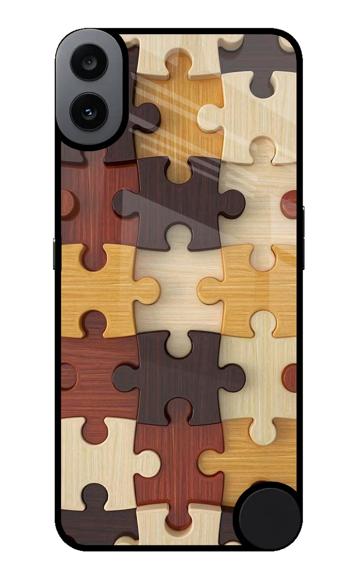 Wooden Puzzle CMF by Nothing Phone 1 Glass Case