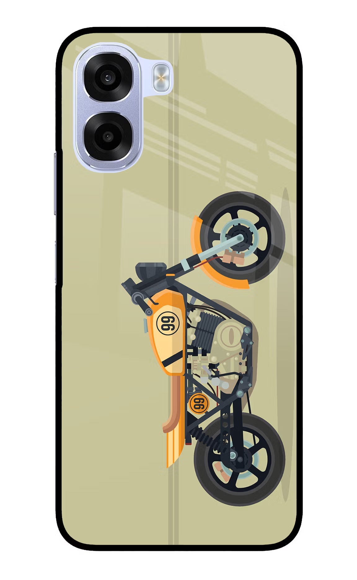 Vertical Speedster OPPO K14x 5G Metal Case Back Cover by Casekaro