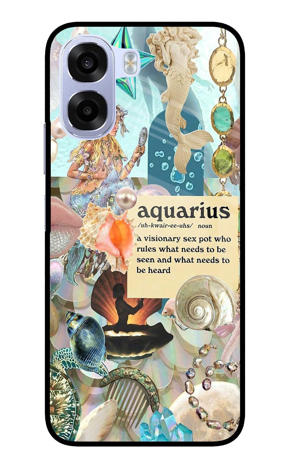 Aquarius Zodiac OPPO K14x 5G Metal Case Back Cover by Casekaro