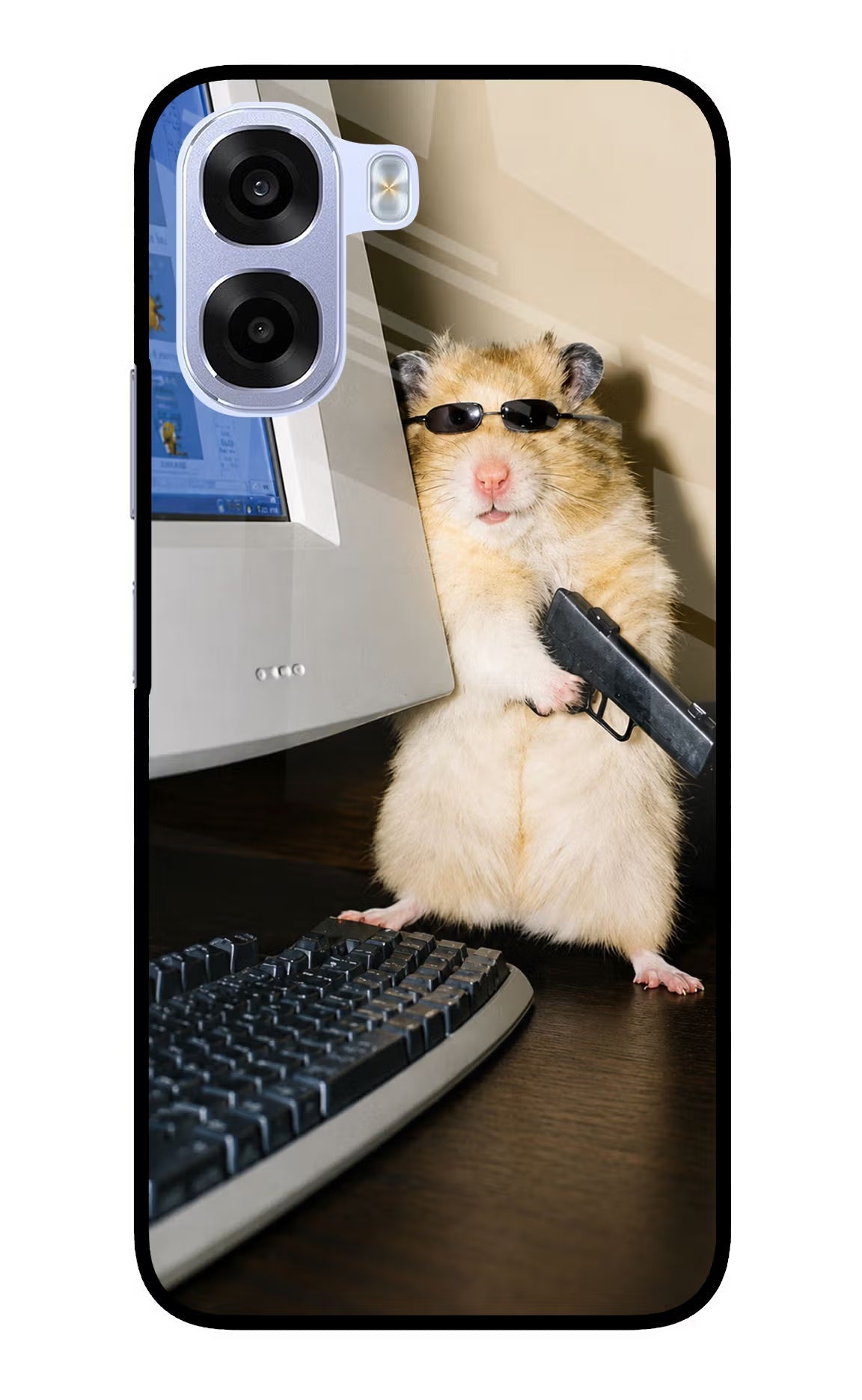 Hacker Hamster OPPO K14x 5G Metal Case Back Cover by Casekaro