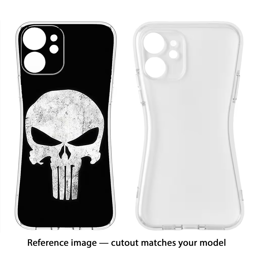 Punisher Skull iPhone 7 Plus Soft Case Back Cover by Casekaro