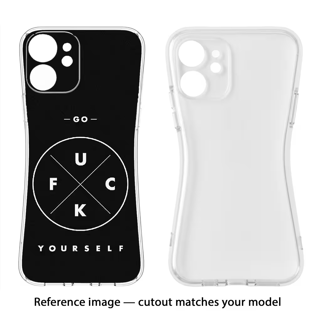 Go Fuck Yourself iPhone 7 Plus Soft Case Back Cover by Casekaro