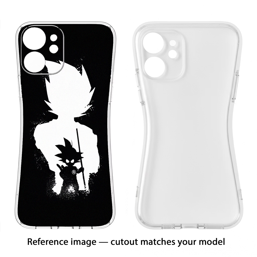 Goku Shadow iPhone 16 Soft Case Back Cover by Casekaro