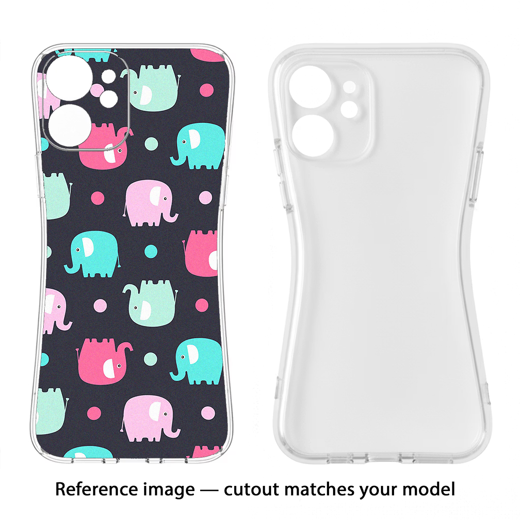 Elephants CMF by Nothing Phone 1 Soft Case Back Cover by Casekaro