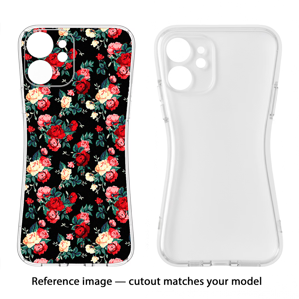 Rose Pattern Samsung S24 FE 5G Soft Case Back Cover by Casekaro