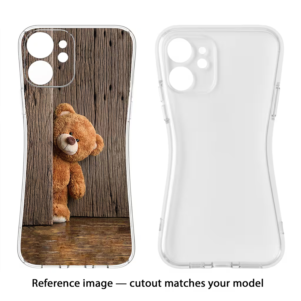 Teddy Wooden Samsung A56 5G Soft Case Back Cover by Casekaro