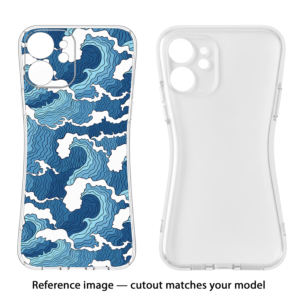 Blue Waves Samsung S24 FE 5G Soft Case Back Cover by Casekaro