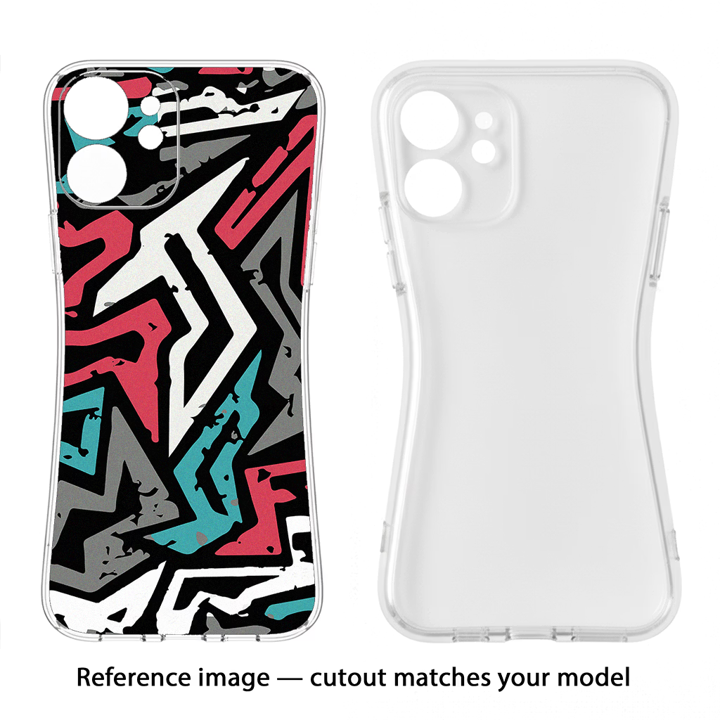 Geometric Graffiti Samsung S24 FE 5G Soft Case Back Cover by Casekaro