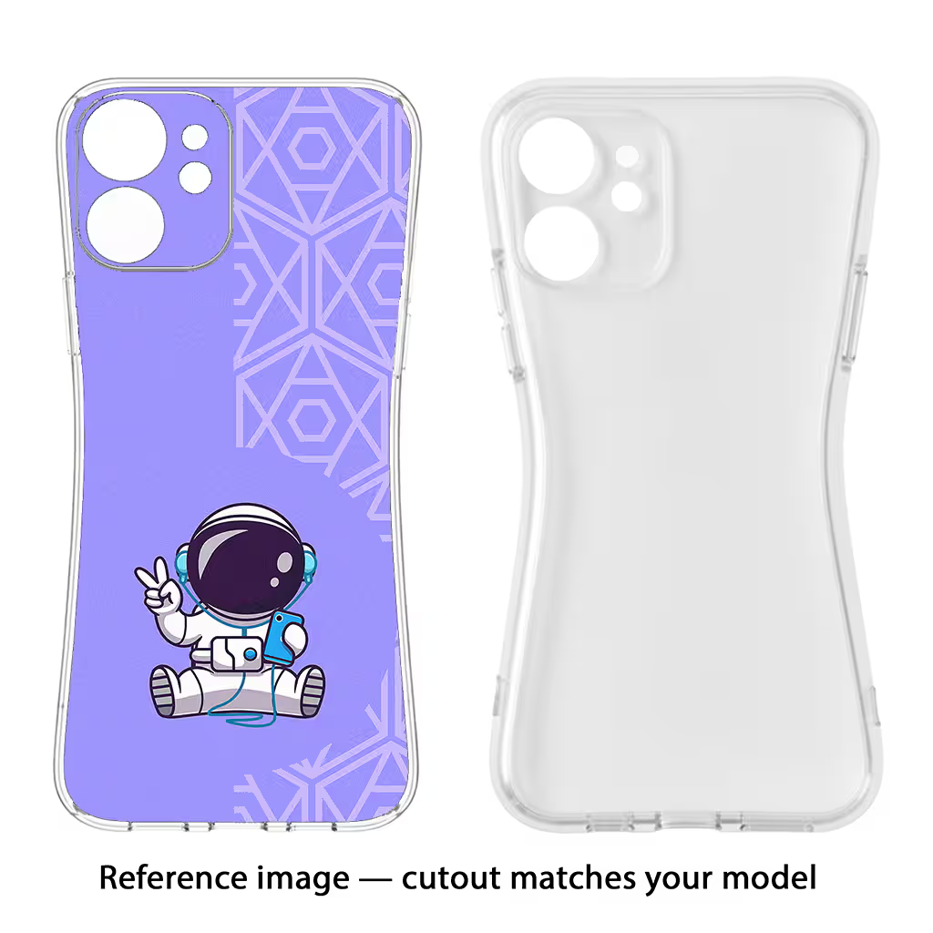 Cute Astronaut Chilling Vivo T4x 5G Soft Case Back Cover by Casekaro
