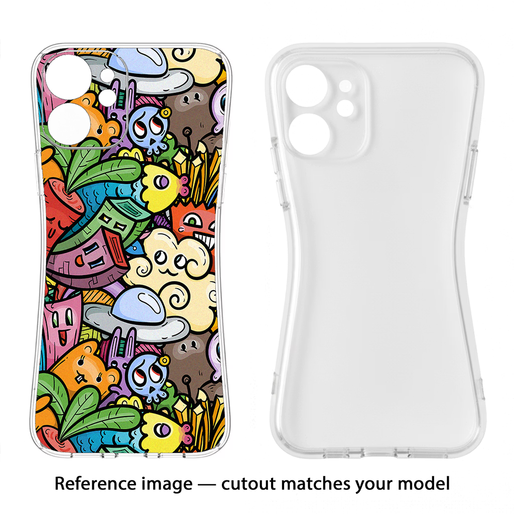 Veggie Doodle Samsung S24 FE 5G Soft Case Back Cover by Casekaro