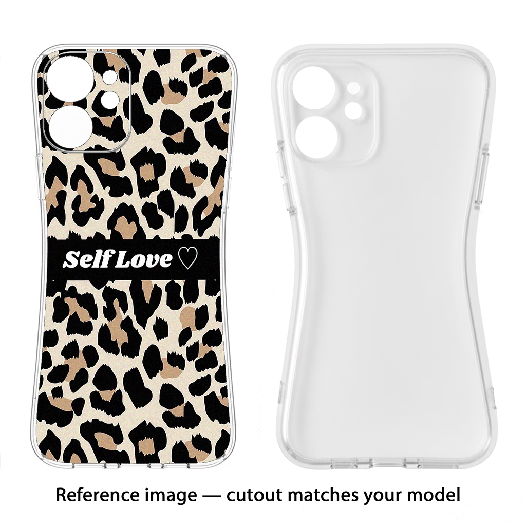 Leopard Print Self Love Samsung S24 FE 5G Soft Case Back Cover by Casekaro