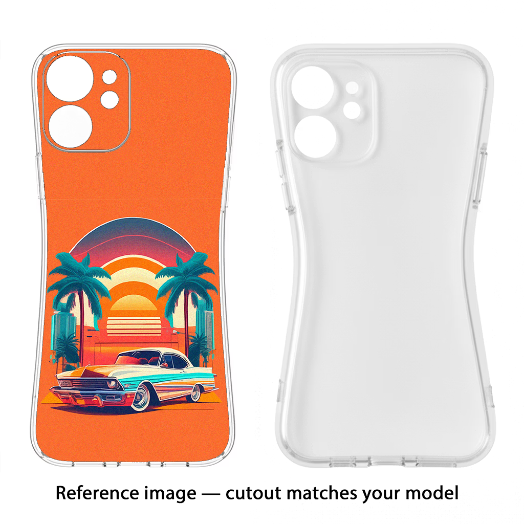 Palm Drive 80s Samsung S24 FE 5G Soft Case Back Cover by Casekaro