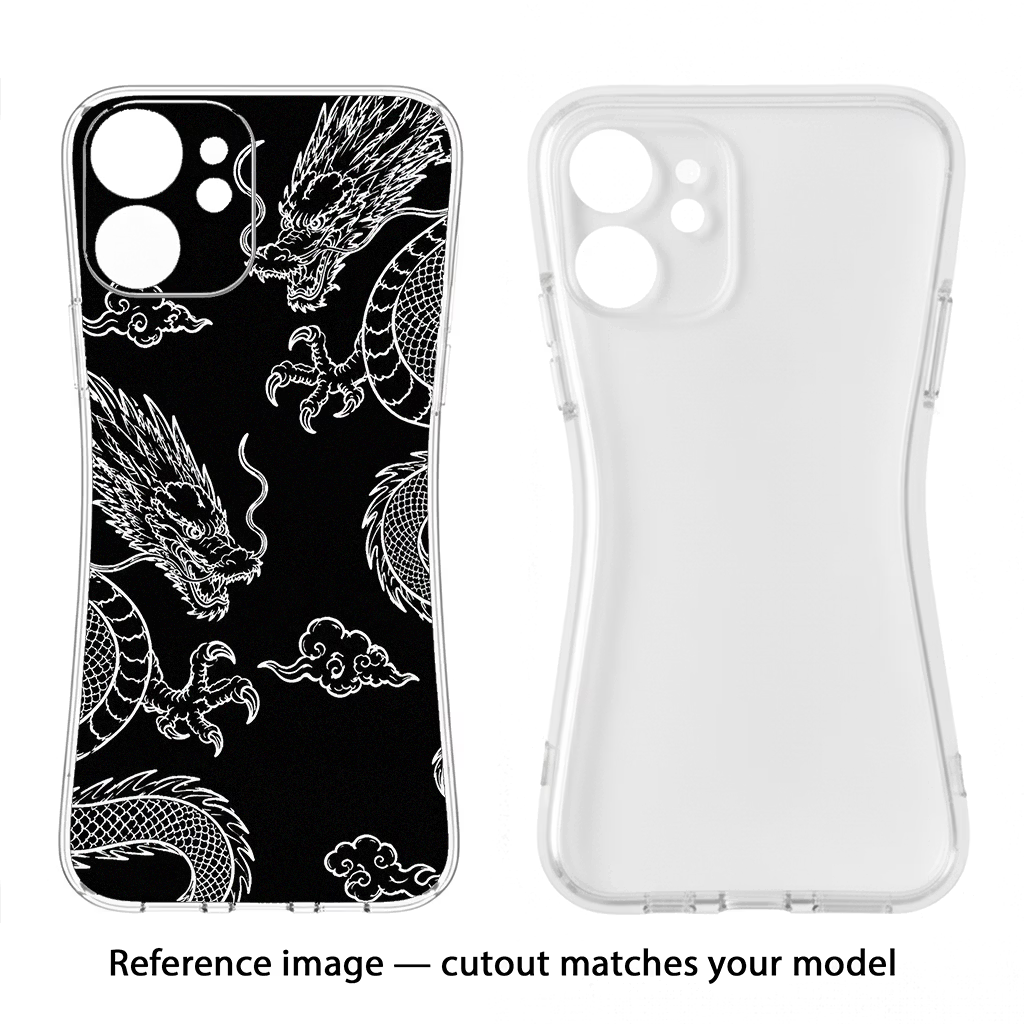Twin Dragons CMF by Nothing Phone 1 Soft Case Back Cover by Casekaro