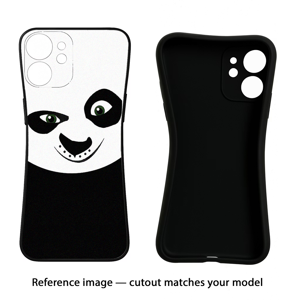 Panda Samsung S23 Black Soft Case Back Cover by Casekaro