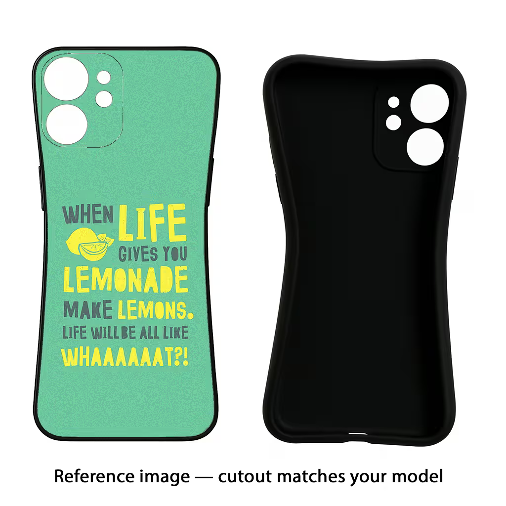 Quote iPhone 7/7s Black Soft Case Back Cover by Casekaro