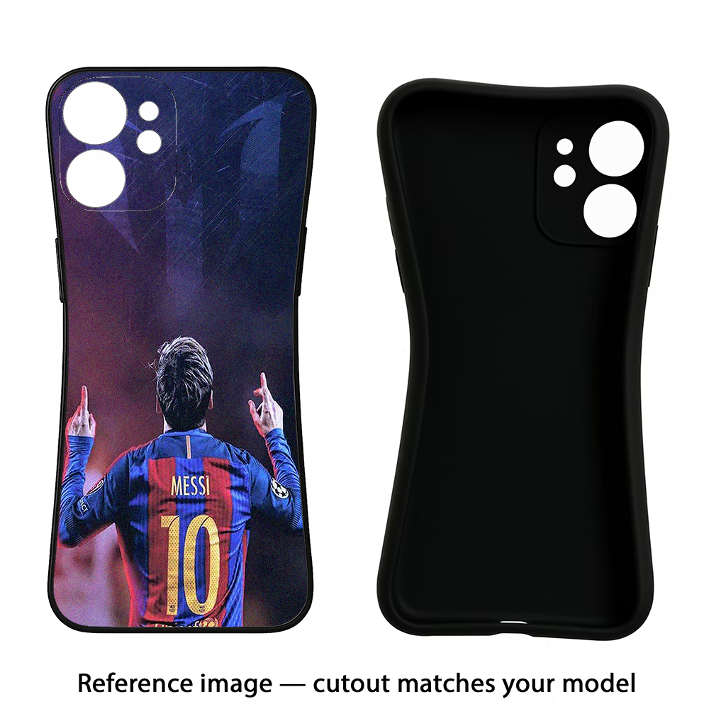 Messi CMF by Nothing Phone 1 Black Soft Case Back Cover by Casekaro
