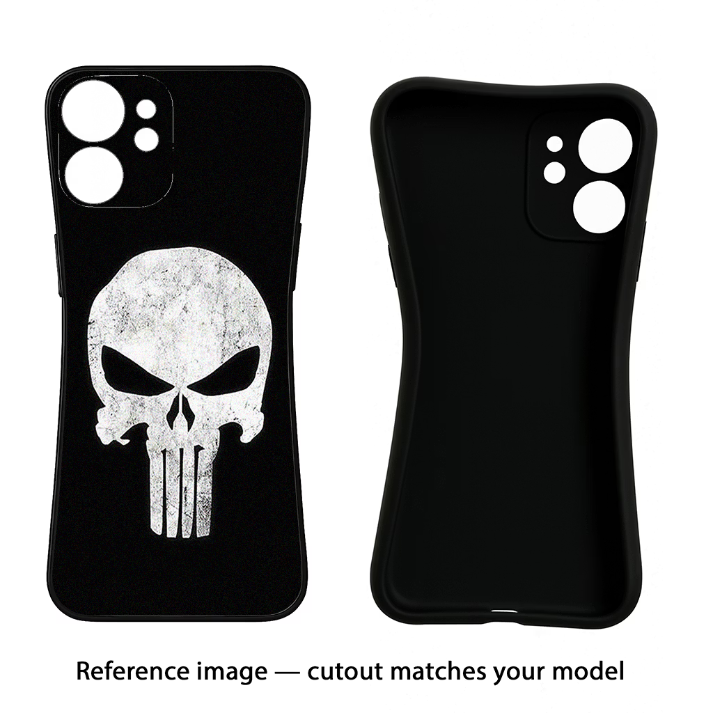 Punisher Skull Nothing Phone 3A Black Soft Case Back Cover by Casekaro