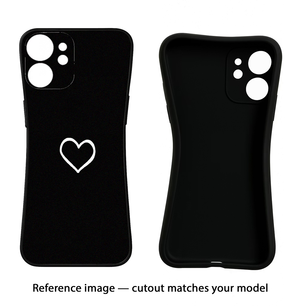 Heart Samsung S24 FE 5G Black Soft Case Back Cover by Casekaro
