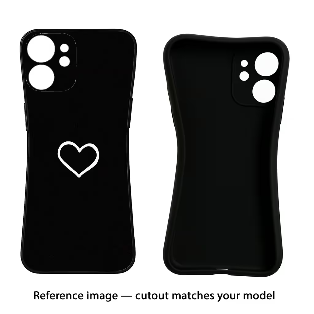 Heart Oppo F11 Pro Black Soft Case Back Cover by Casekaro