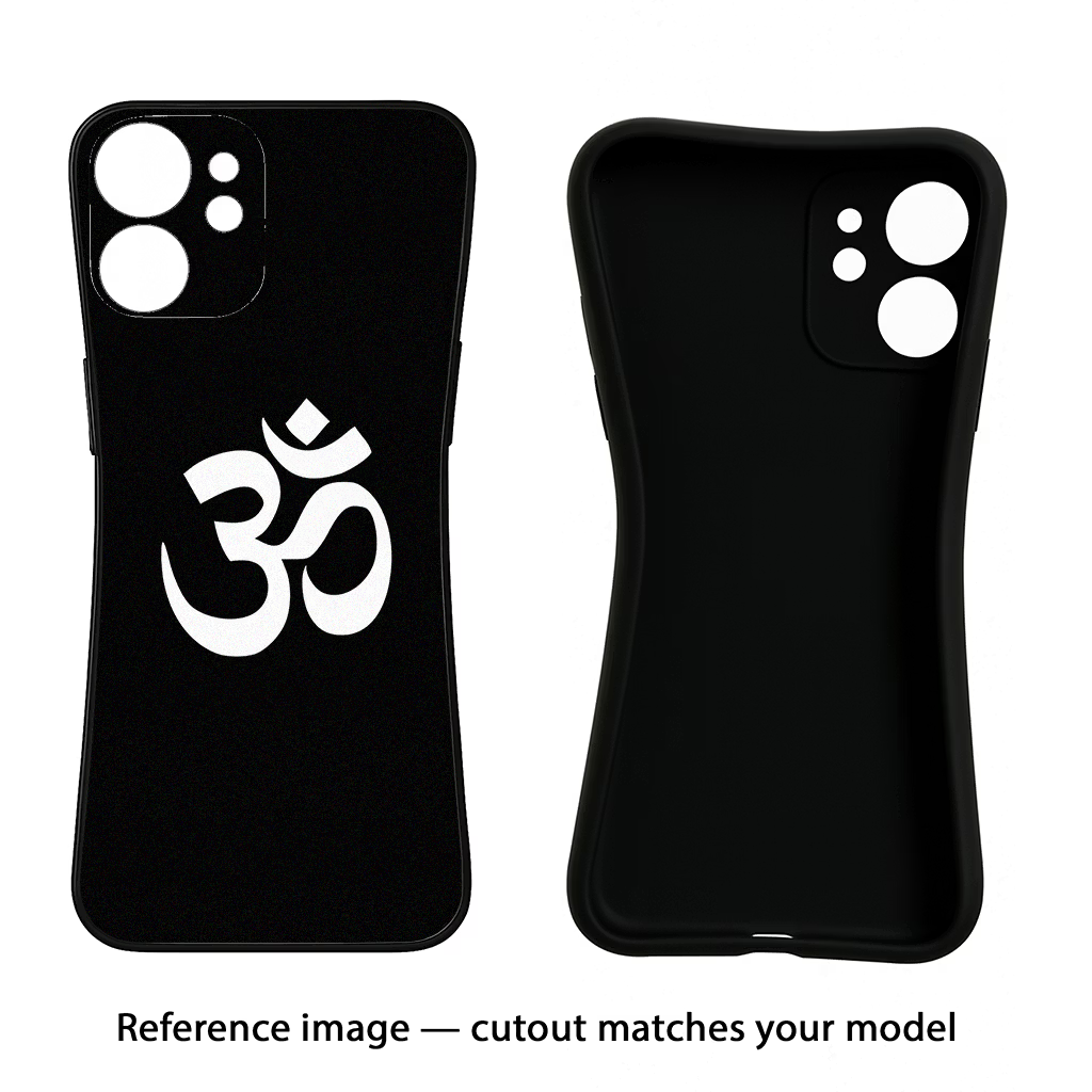 Om CMF by Nothing Phone 1 Black Soft Case Back Cover by Casekaro