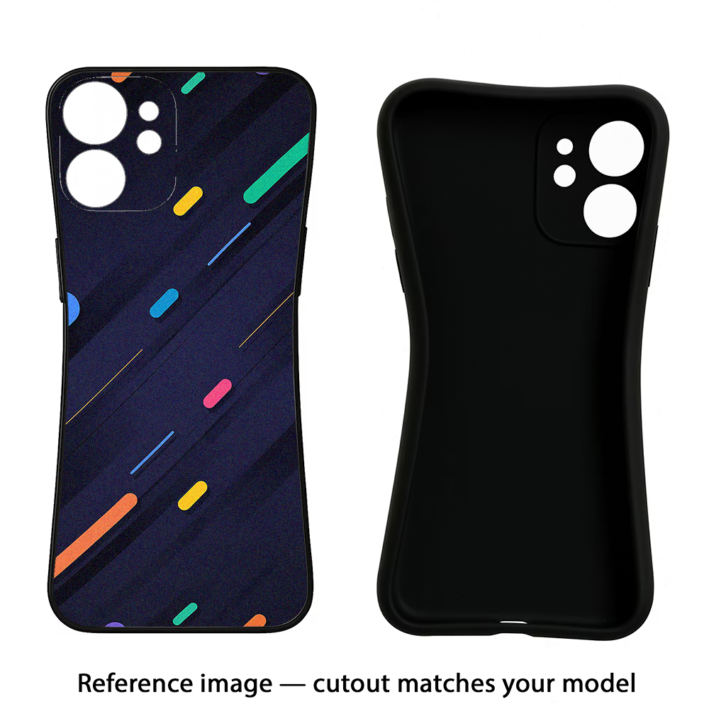 Abstract Design Samsung S24 FE 5G Black Soft Case Back Cover by Casekaro