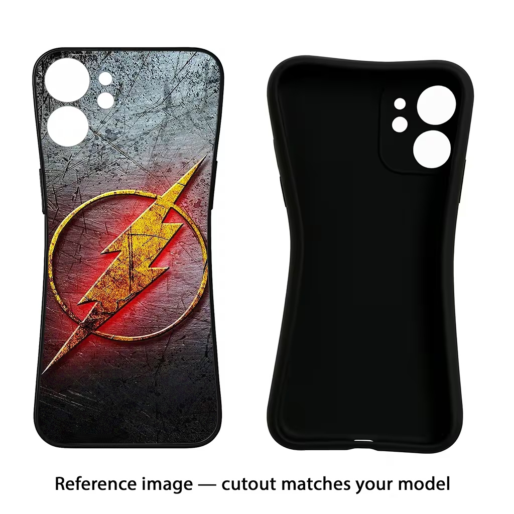Flash iPhone 7 Plus Black Soft Case Back Cover by Casekaro